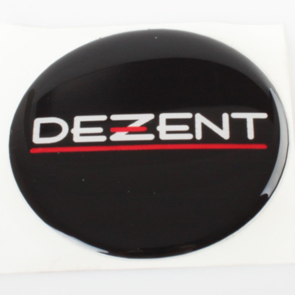 Logo (emblem) průměr 60mm, Dezent plast, černé (ZT1151)