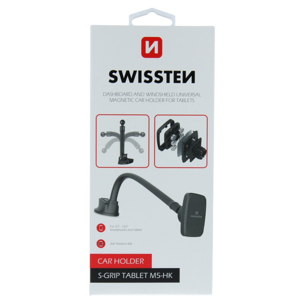 Magnetický držák mobilu do auta na husí krk SWISSTEN S-GRIP M5-HK, 45459