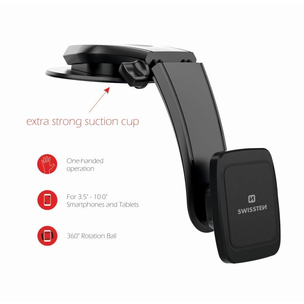 Magnetický držák mobilu do auta SWISSTEN S-GRIP M5-R1, 46507