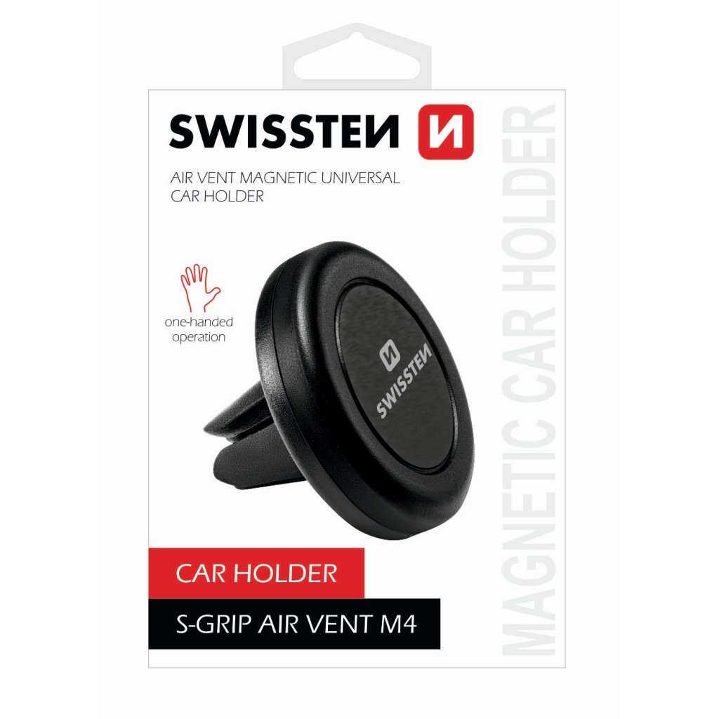 Magnetický držák mobilu do mřížky SWISSTEN S-GRIP M4, 45473