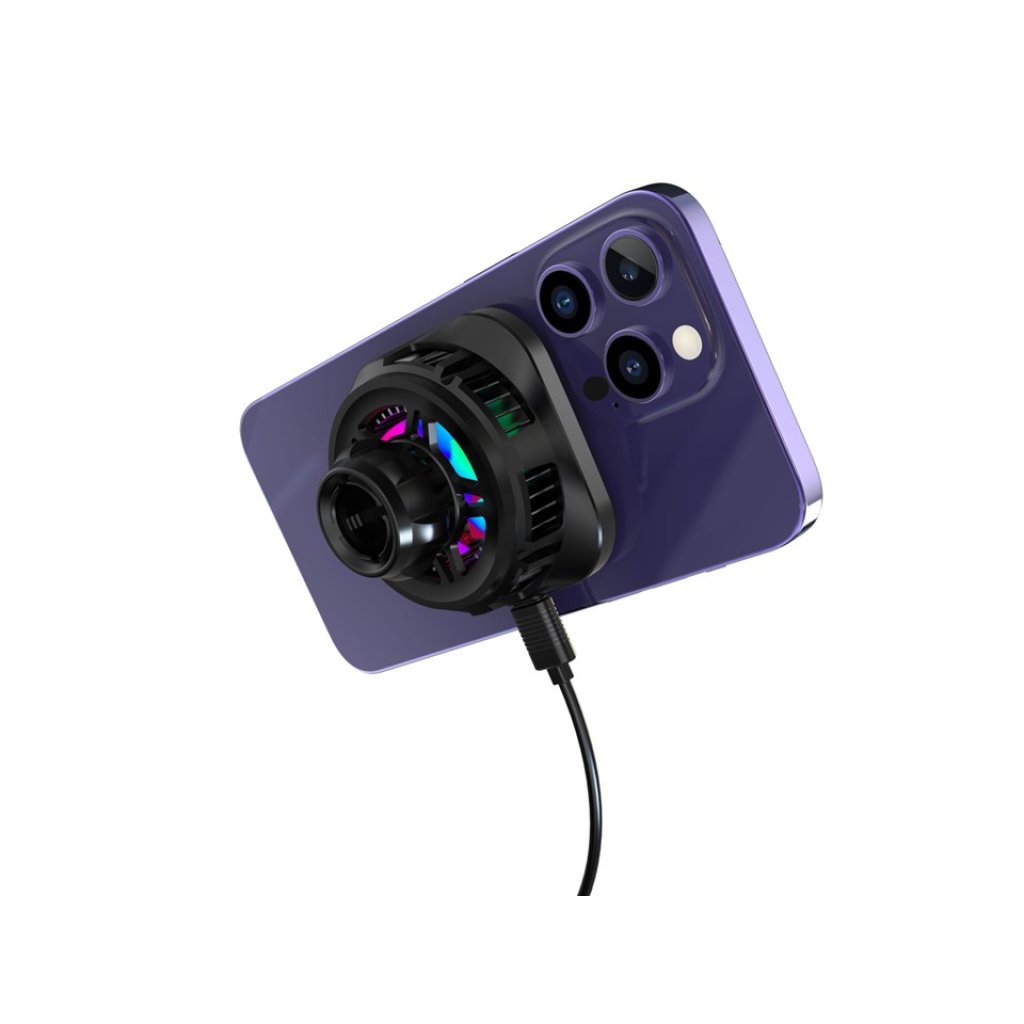 Magnetický držák s Qi dobíjením s aktivním chlazením do mřížky ventilace (MagSafe compatible)