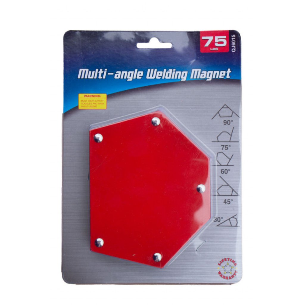 Magnetický úhelník, 6 úhlů, nosnost 34 kg - QJ6015