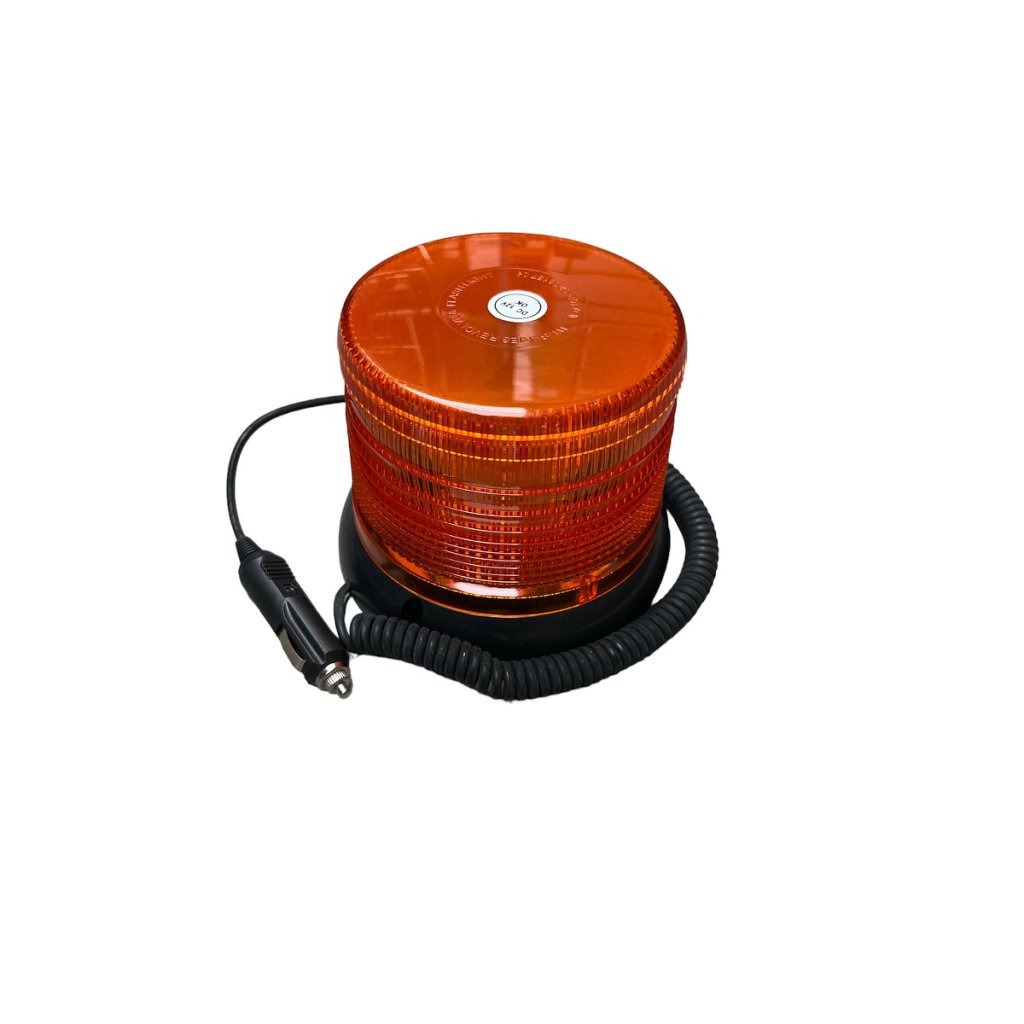Maják 12V oranžový 100 LED 2 funkce, WL49