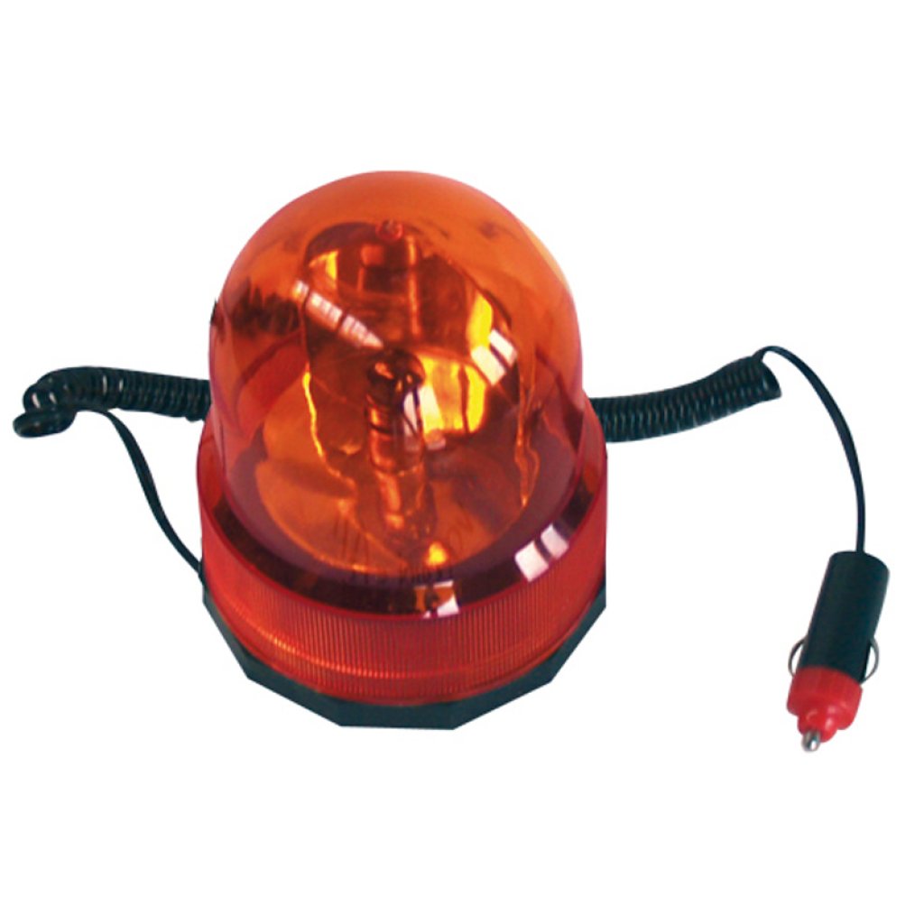 Maják 12V oranžový 5W žárovka kabel 3m, 58026