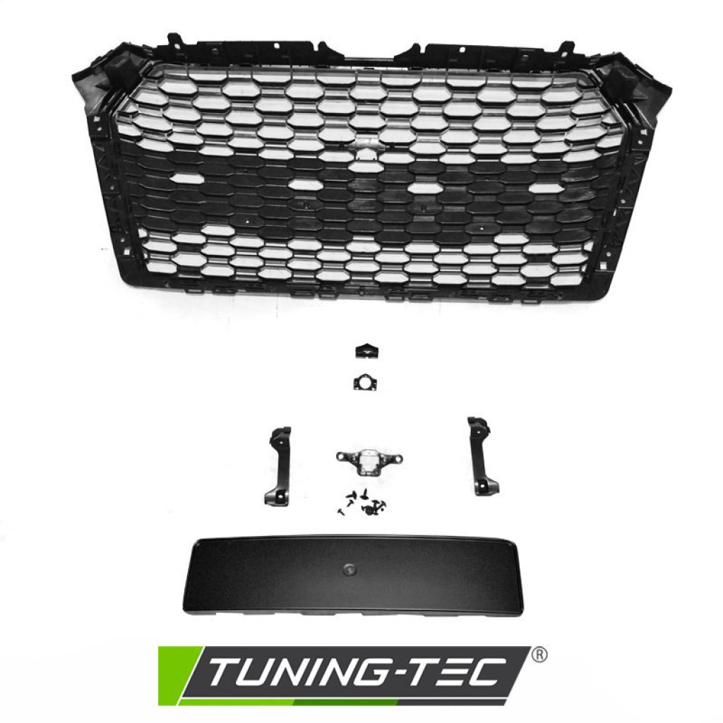 Maska AUDI A4 B9 15-19 RS4 style chrom černá