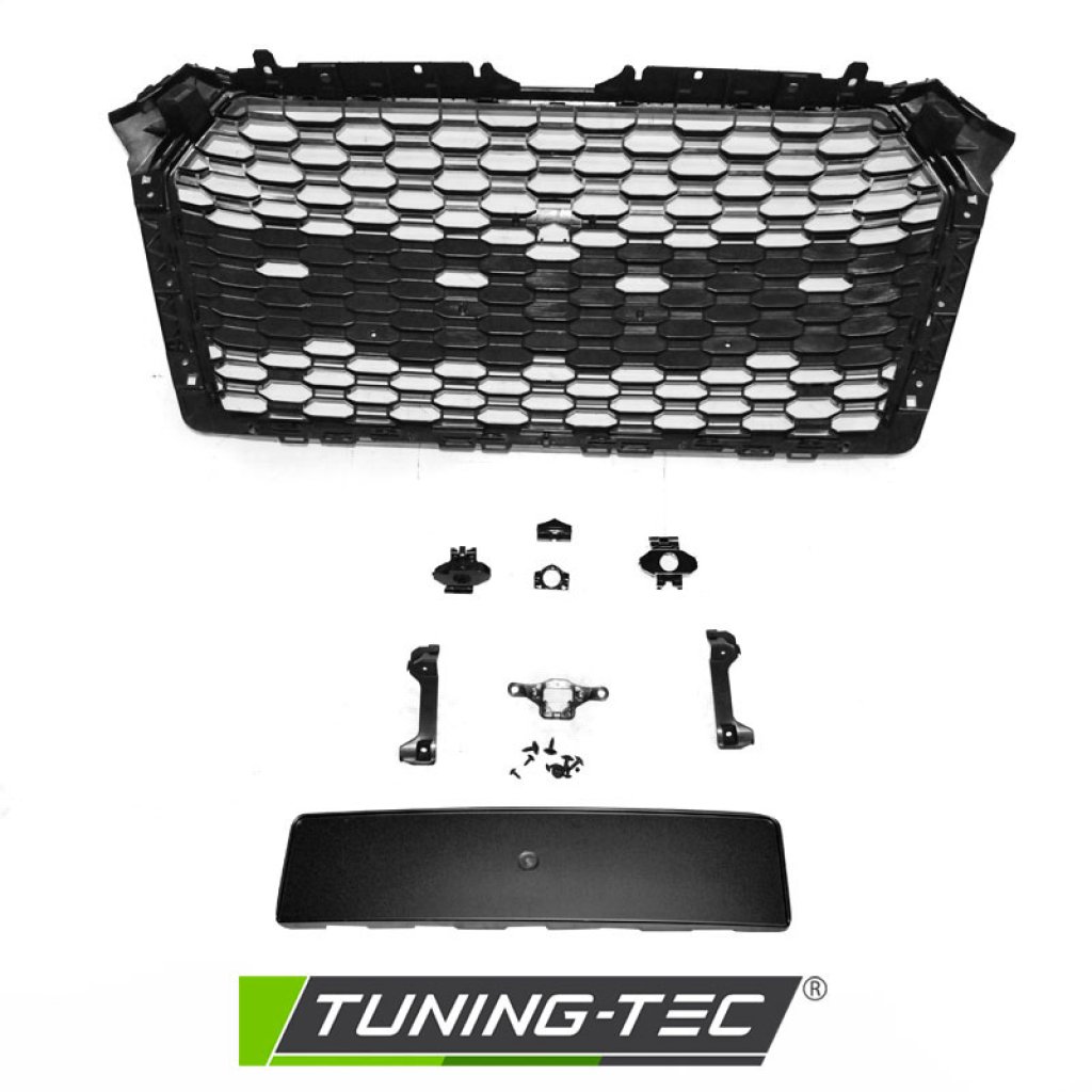 Maska AUDI A4 B9 15-19 RS4 style PDC černá lesklá