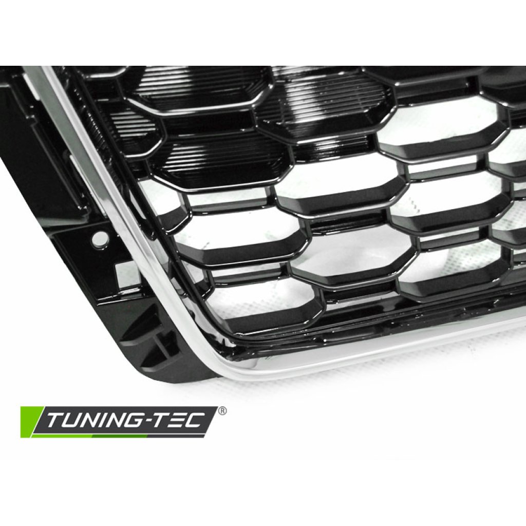 Maska AUDI A4 B9 15-19 RS4 style PDC chrom černá