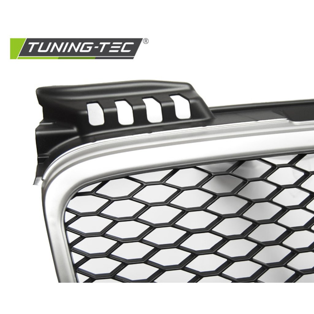 Maska bez znaku AUDI A4 (B7) RS-TYPE 04-08 matná stříbrná