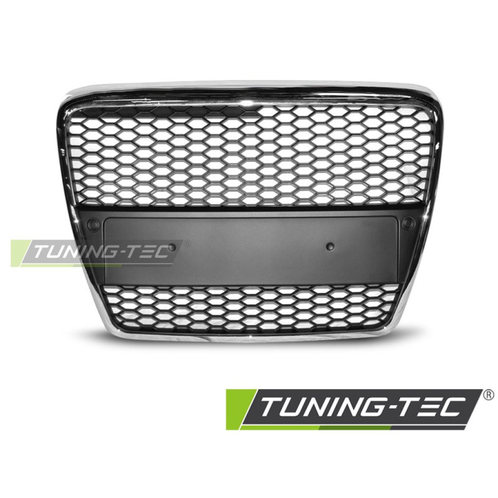 Maska bez znaku AUDI A6 C6 RS-TYPE 04-08 chromová