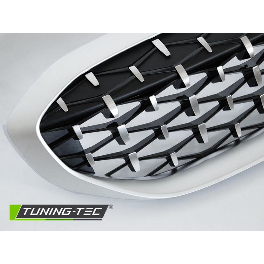 Maska - ledvinky BMW 5 BMW G20/G21 19- diamond style silver