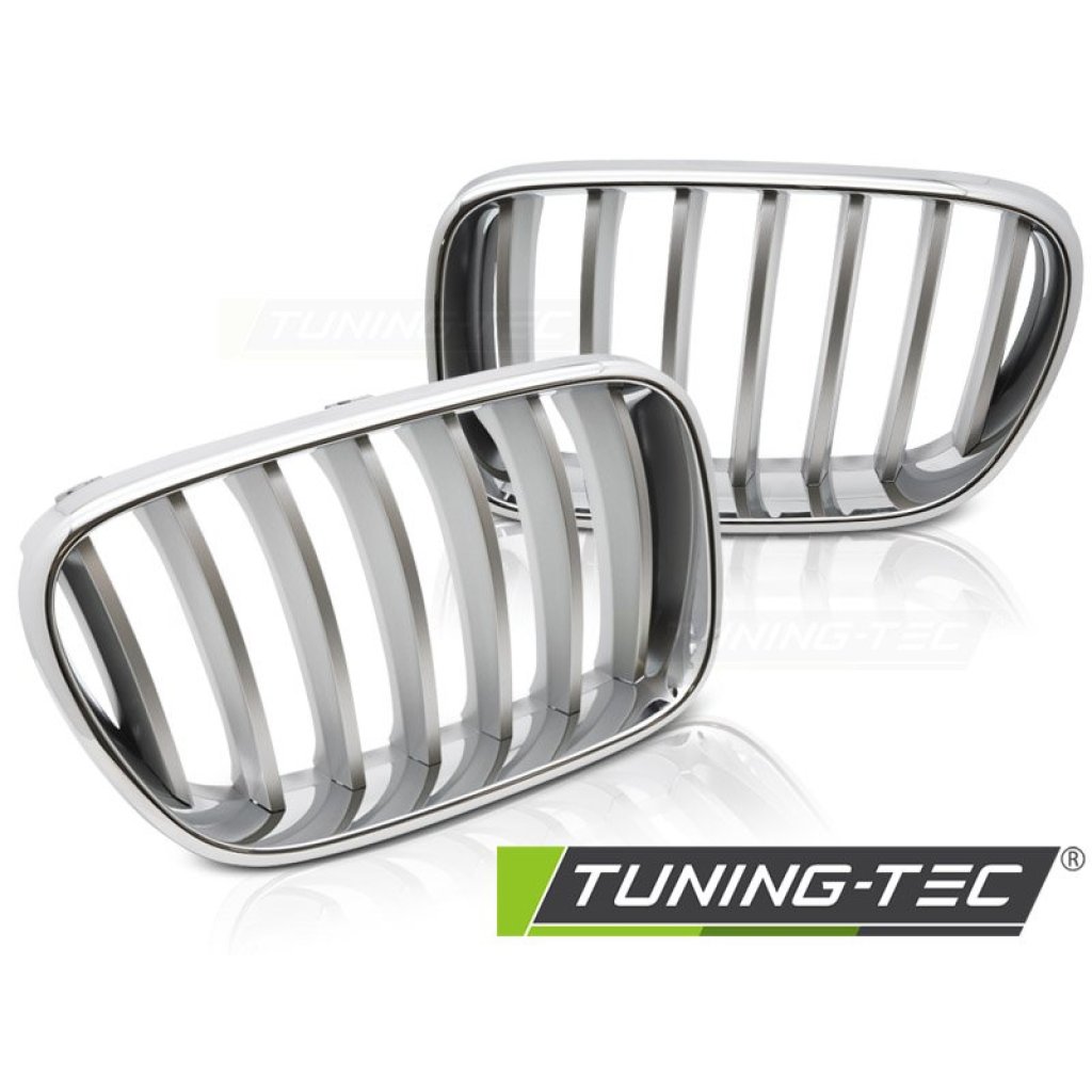 Maska - ledvinky BMW X3 (F25) 2010-2014 - chrom / titan
