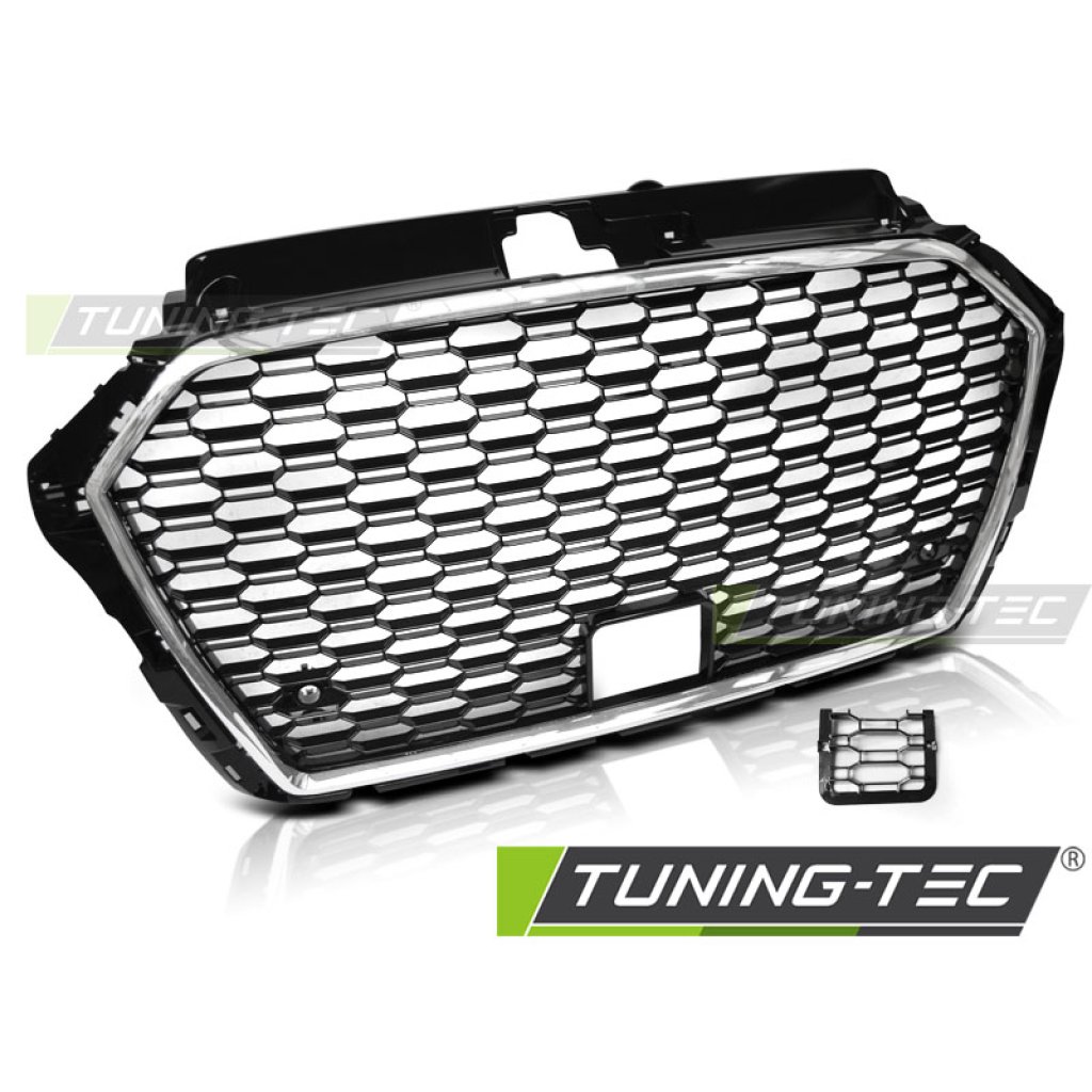 Maska pro AUDI A3 8V 17- RS style PDC černá/chrom