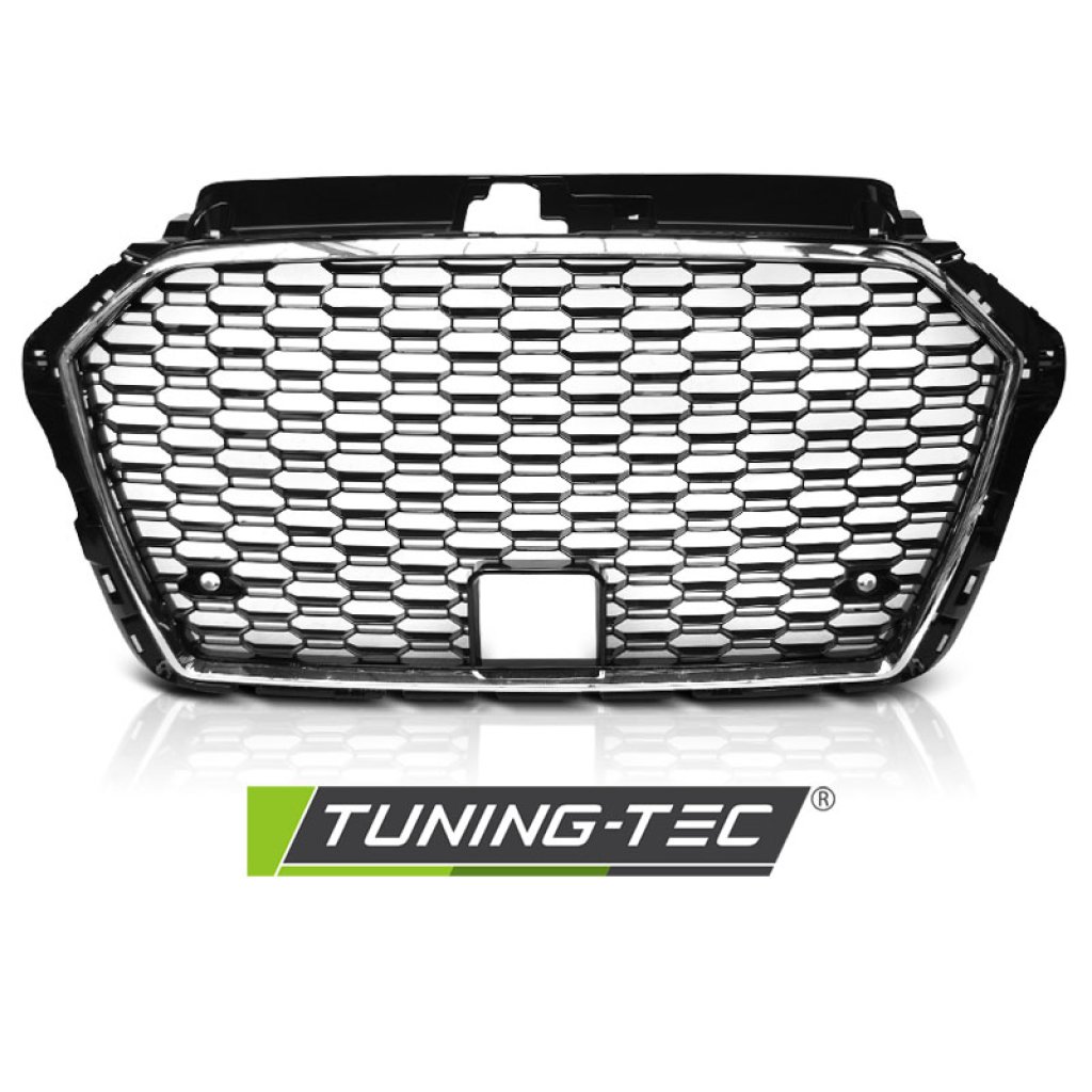 Maska pro AUDI A3 8V 17- RS style PDC černá/chrom