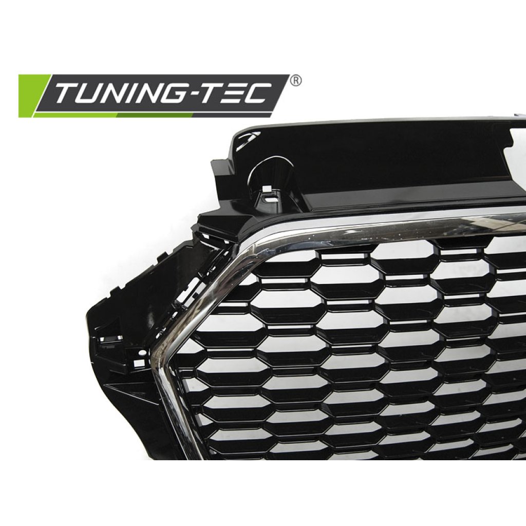 Maska pro AUDI A3 8V 17- RS style PDC černá/chrom