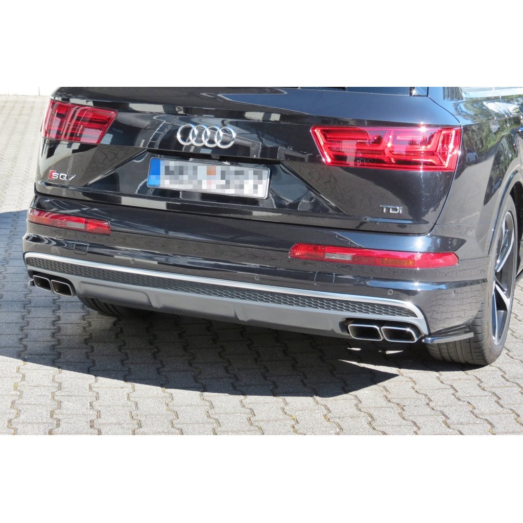Maxton Design boční difuzory pod zadní nárazník pro Audi Q7 Mk2 S-Line, černý lesklý plast ABS