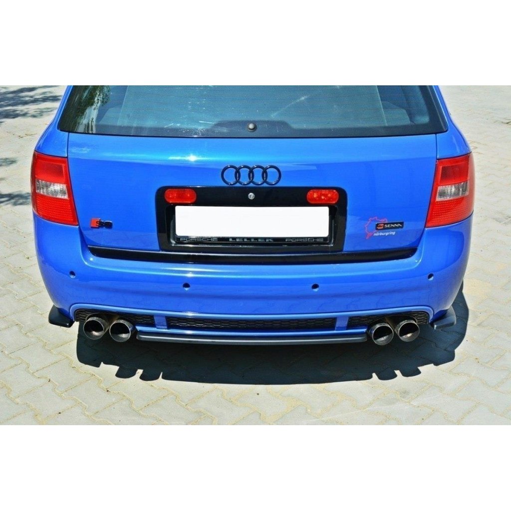 Maxton Design boční difuzory pod zadní nárazník pro Audi RS6 C5, černý lesklý plast ABS