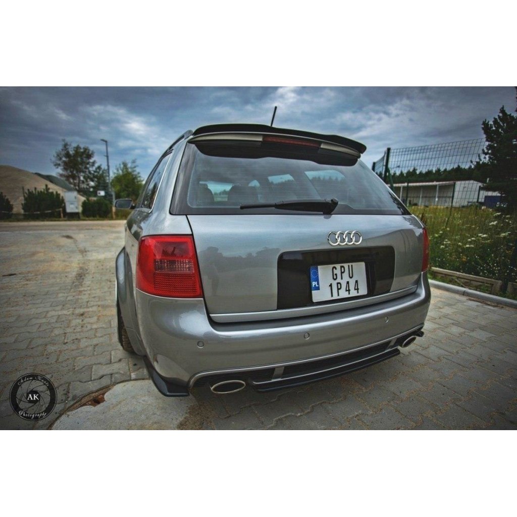 Maxton Design boční difuzory pod zadní nárazník pro Audi RS6 C5, černý lesklý plast ABS