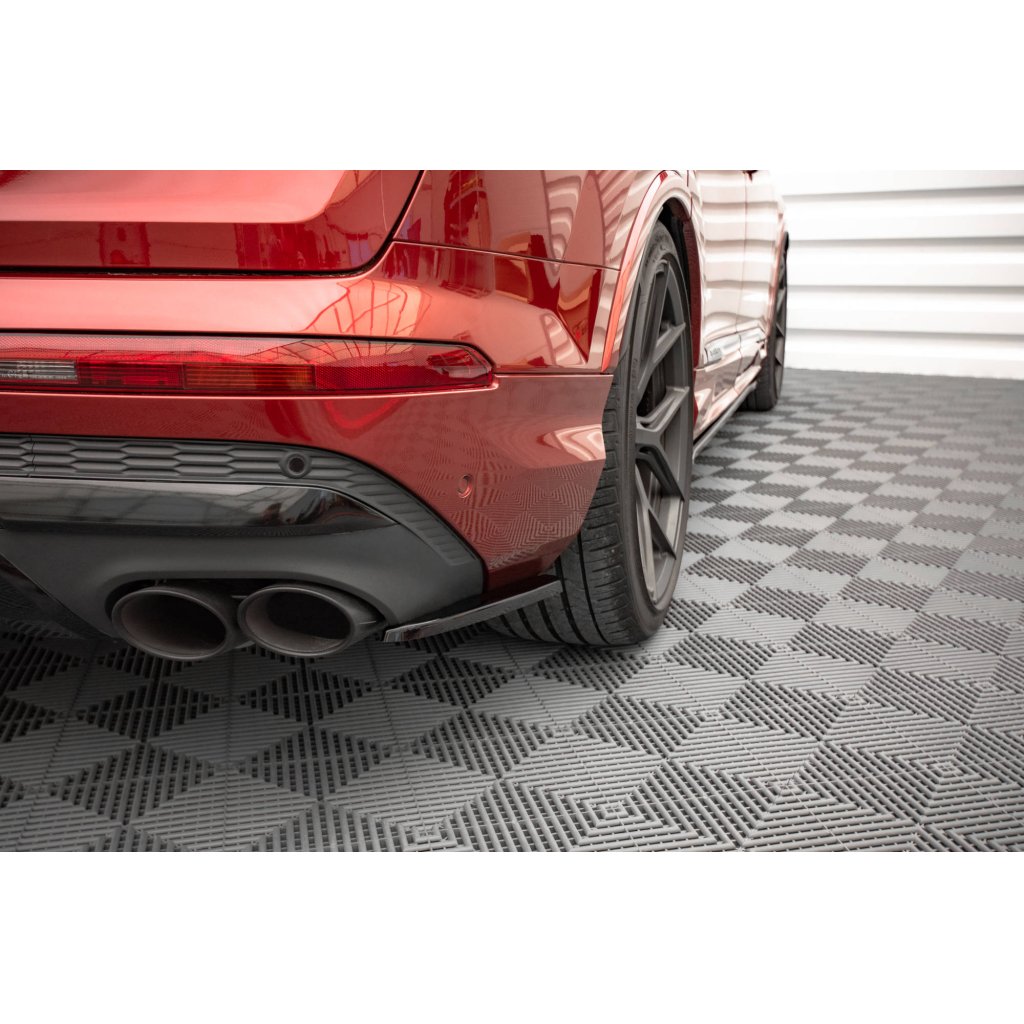Maxton Design boční difuzory pod zadní nárazník pro Audi SQ7 Mk2 Facelift, černý lesklý plast ABS