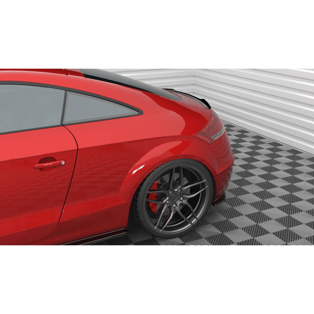 Maxton Design boční difuzory pod zadní nárazník pro Audi TT 8J, černý lesklý plast ABS, V6
