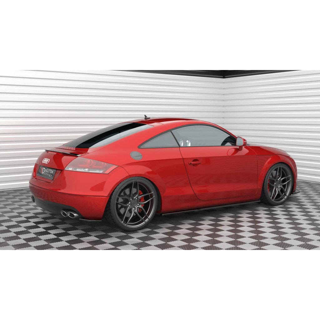 Maxton Design boční difuzory pod zadní nárazník pro Audi TT 8J, černý lesklý plast ABS, V6