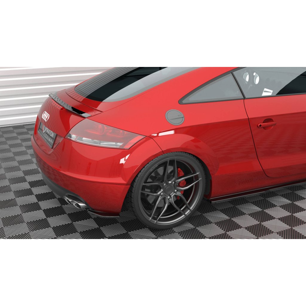 Maxton Design boční difuzory pod zadní nárazník pro Audi TT 8J, černý lesklý plast ABS, V6