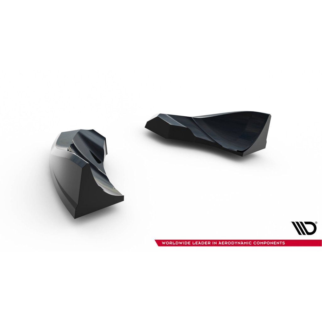 Maxton Design boční difuzory pod zadní nárazník pro Audi TT 8J Facelift, černý lesklý plast ABS, S-Line