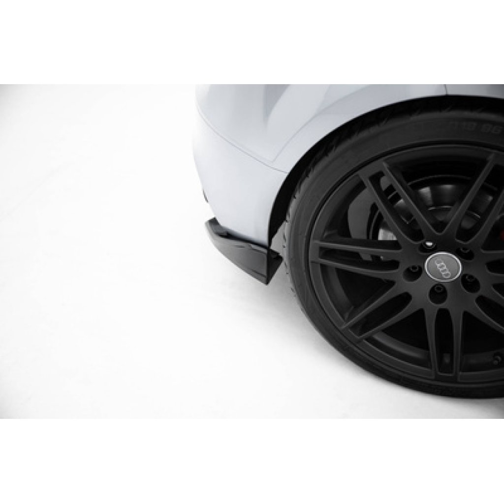 Maxton Design boční difuzory pod zadní nárazník pro Audi TT 8J Facelift, černý lesklý plast ABS, S-Line