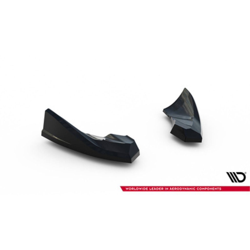 Maxton Design boční difuzory pod zadní nárazník pro Audi TT 8J Facelift, černý lesklý plast ABS, S-Line