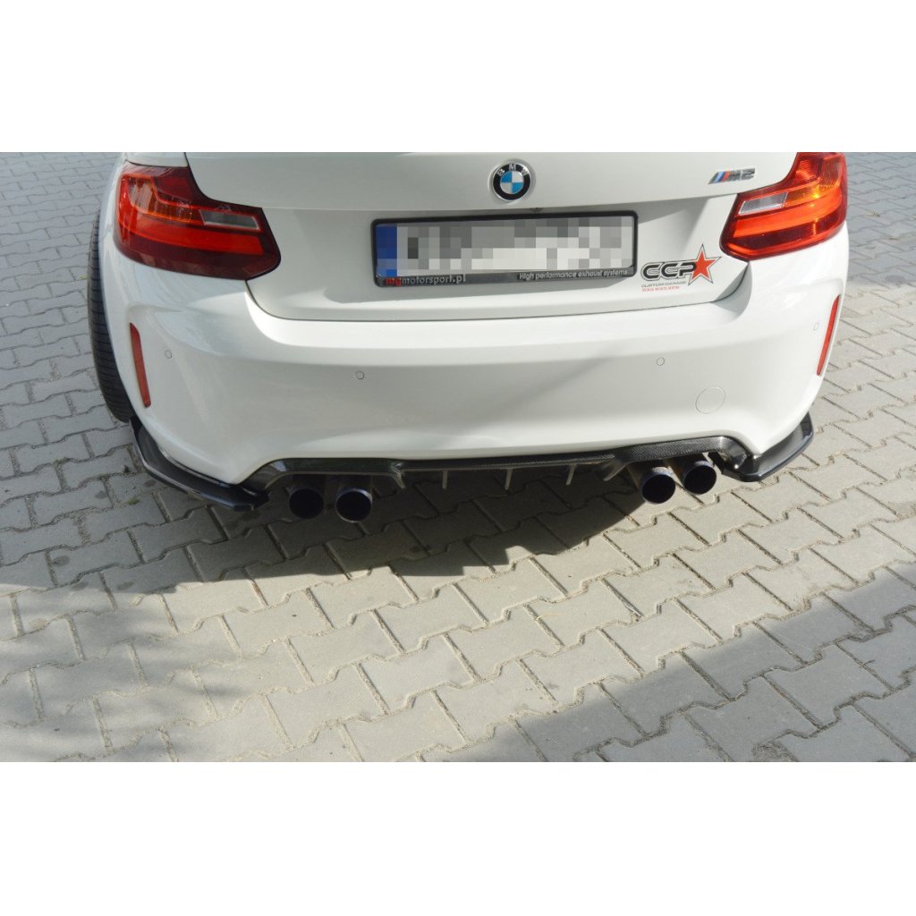 Maxton Design boční difuzory pod zadní nárazník pro BMW M2 F87, plast ABS bez povrchové úpravy