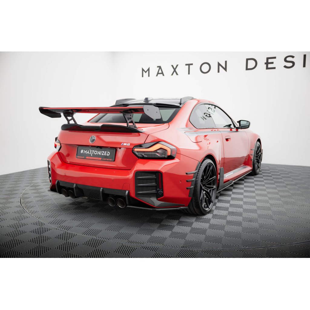 Maxton Design boční difuzory pod zadní nárazník pro BMW M2 G87, černý lesklý plast ABS