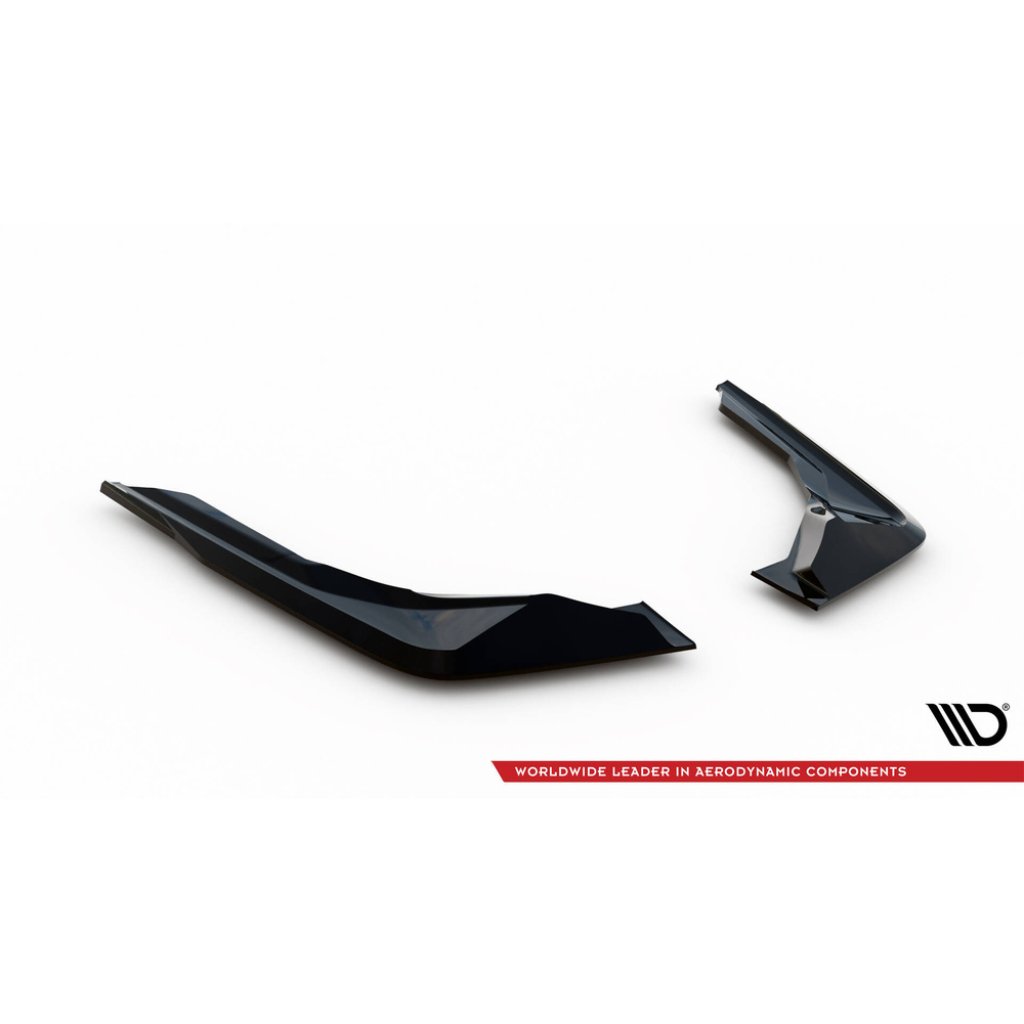 Maxton Design boční difuzory pod zadní nárazník pro BMW M2 G87, černý lesklý plast ABS