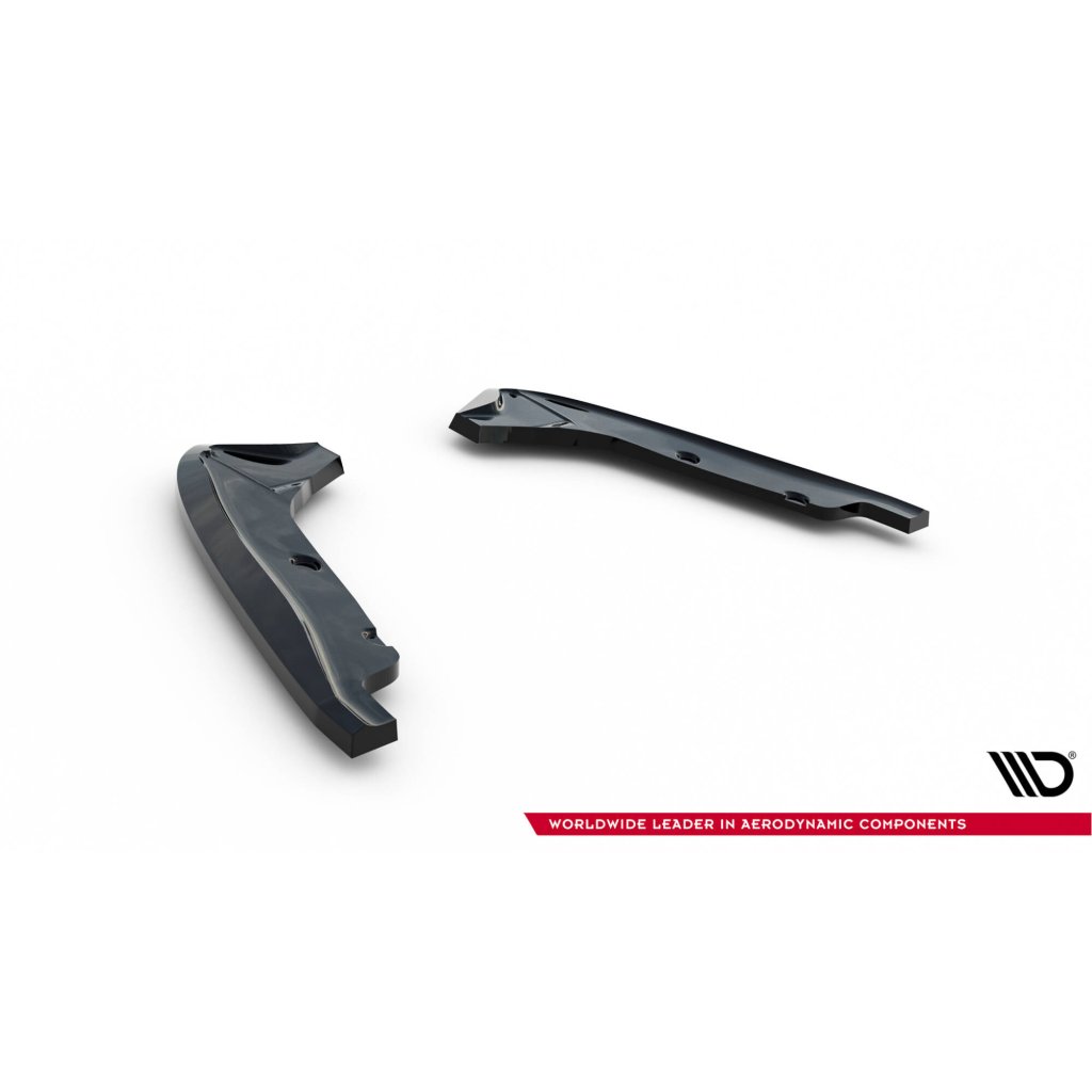 Maxton Design boční difuzory pod zadní nárazník pro BMW řada 1 E82, černý lesklý plast ABS, M Coupe