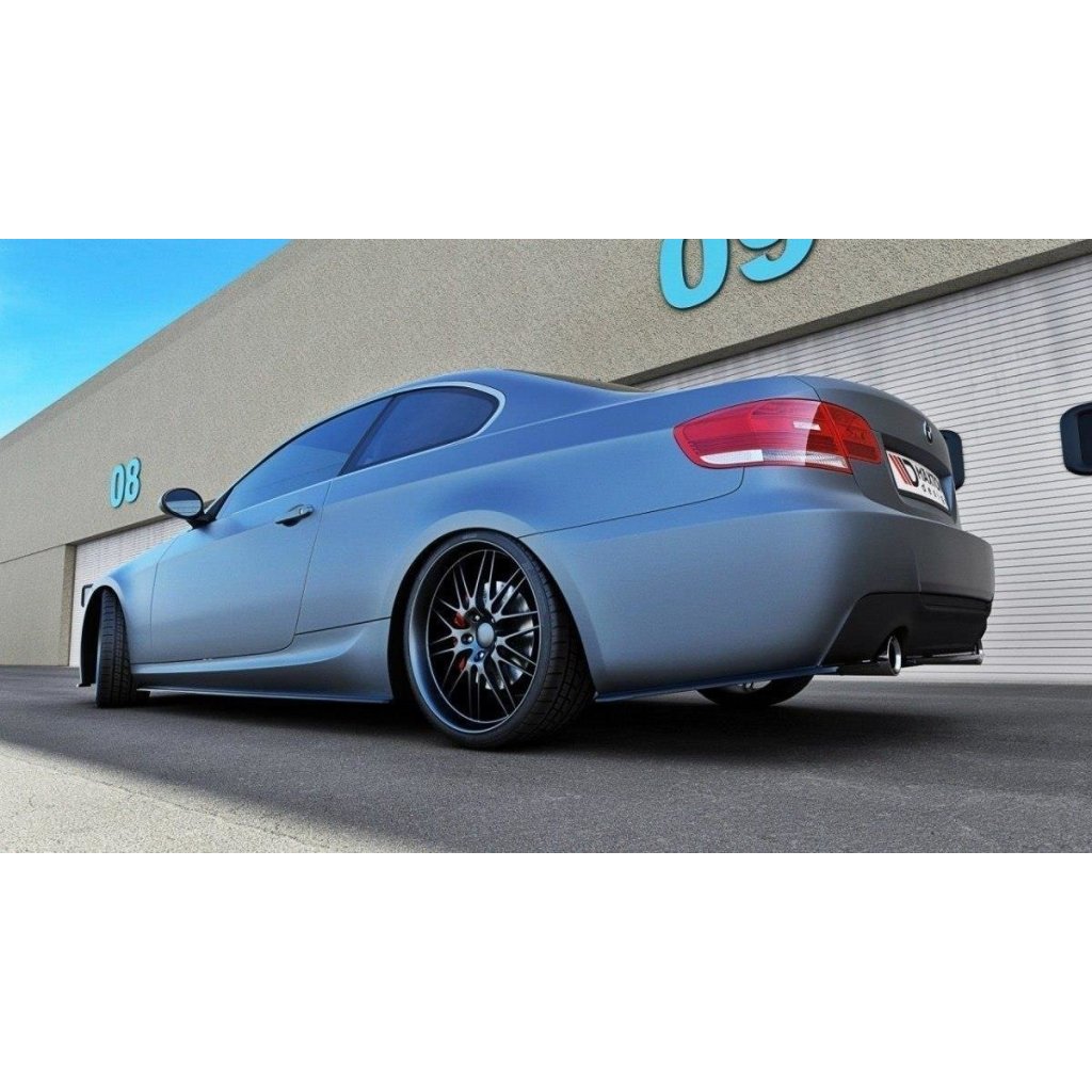 Maxton Design boční difuzory pod zadní nárazník pro BMW řada 3 E92, černý lesklý plast ABS