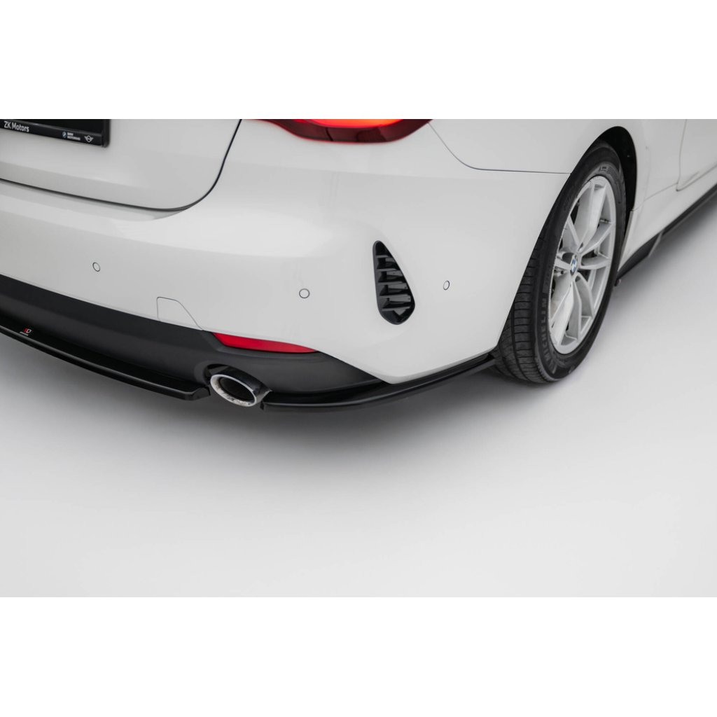 Maxton Design boční difuzory pod zadní nárazník pro BMW řada 4 G22, G22 Facelift, G23, G23 Facelift, černý lesklý plast ABS, Coupe / Cabrio