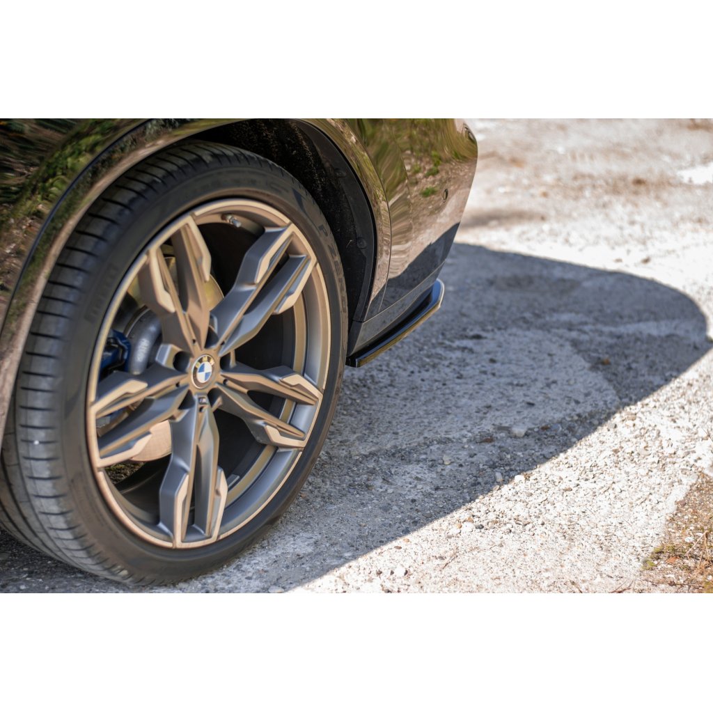 Maxton Design boční difuzory pod zadní nárazník pro BMW X4 G02, černý lesklý plast ABS