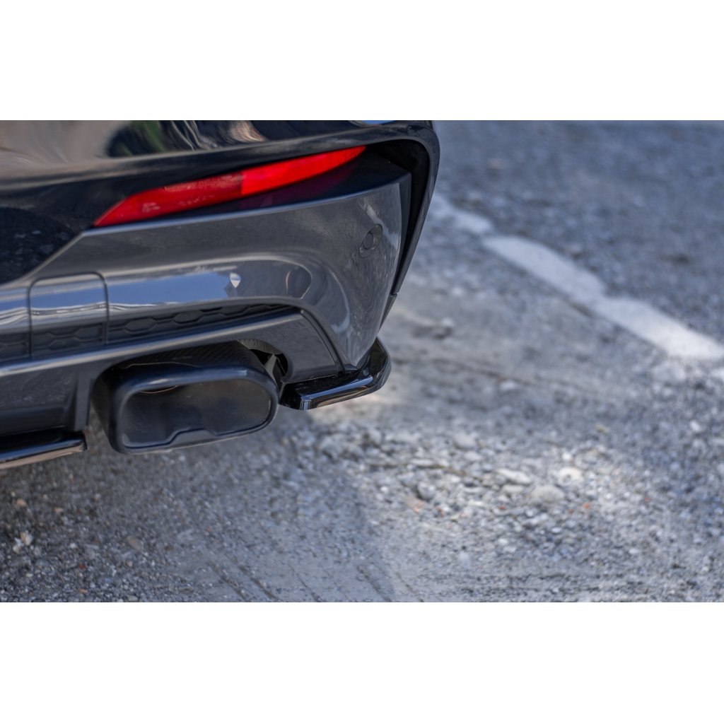 Maxton Design boční difuzory pod zadní nárazník pro BMW X4 G02, černý lesklý plast ABS