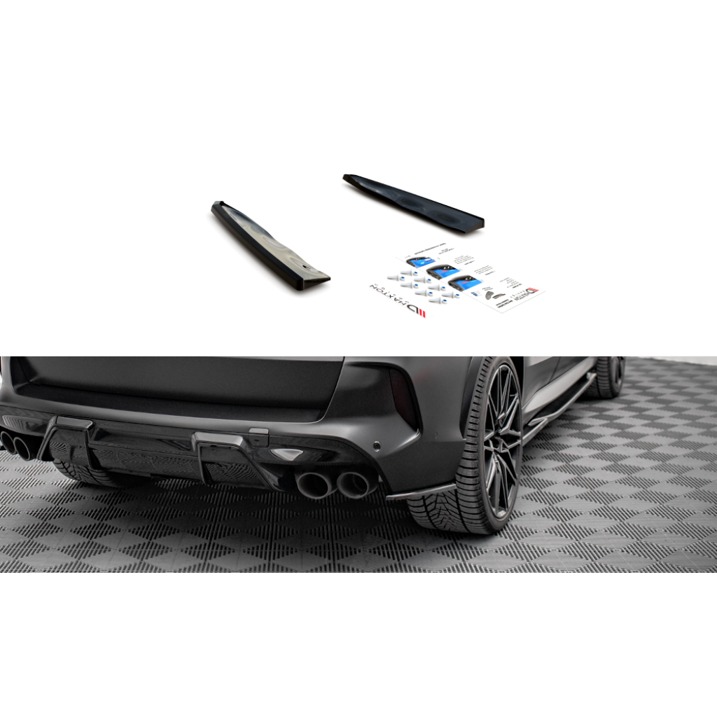 Maxton Design boční difuzory pod zadní nárazník pro BMW X5M G05, carbon-Look