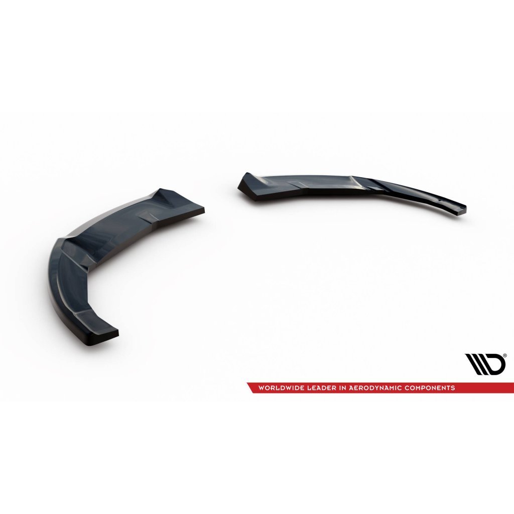 Maxton Design boční difuzory pod zadní nárazník pro Honda Civic Mk9, černý lesklý plast ABS, Hatchback