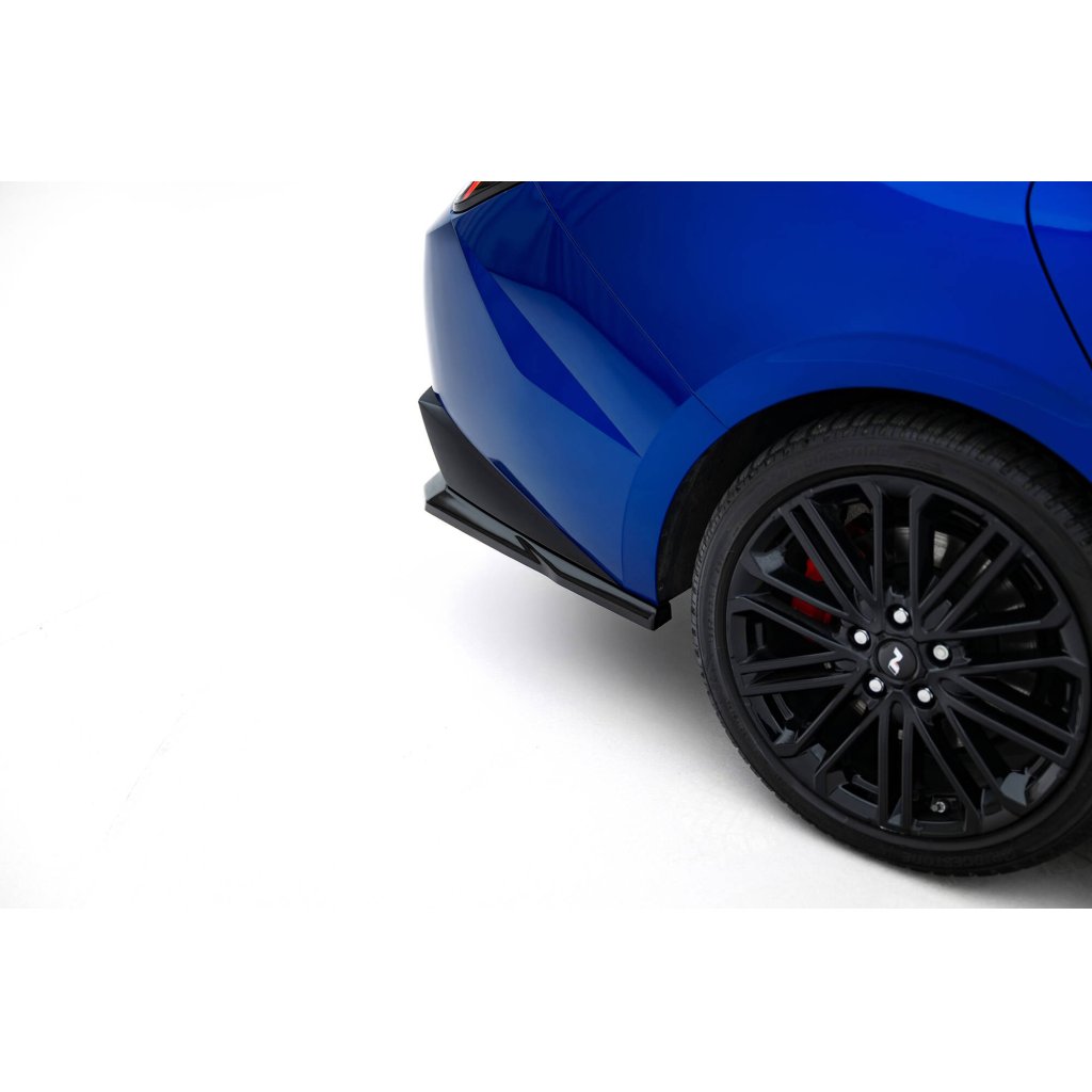 Maxton Design boční difuzory pod zadní nárazník pro Hyundai Elantra N Mk7, černý lesklý plast ABS