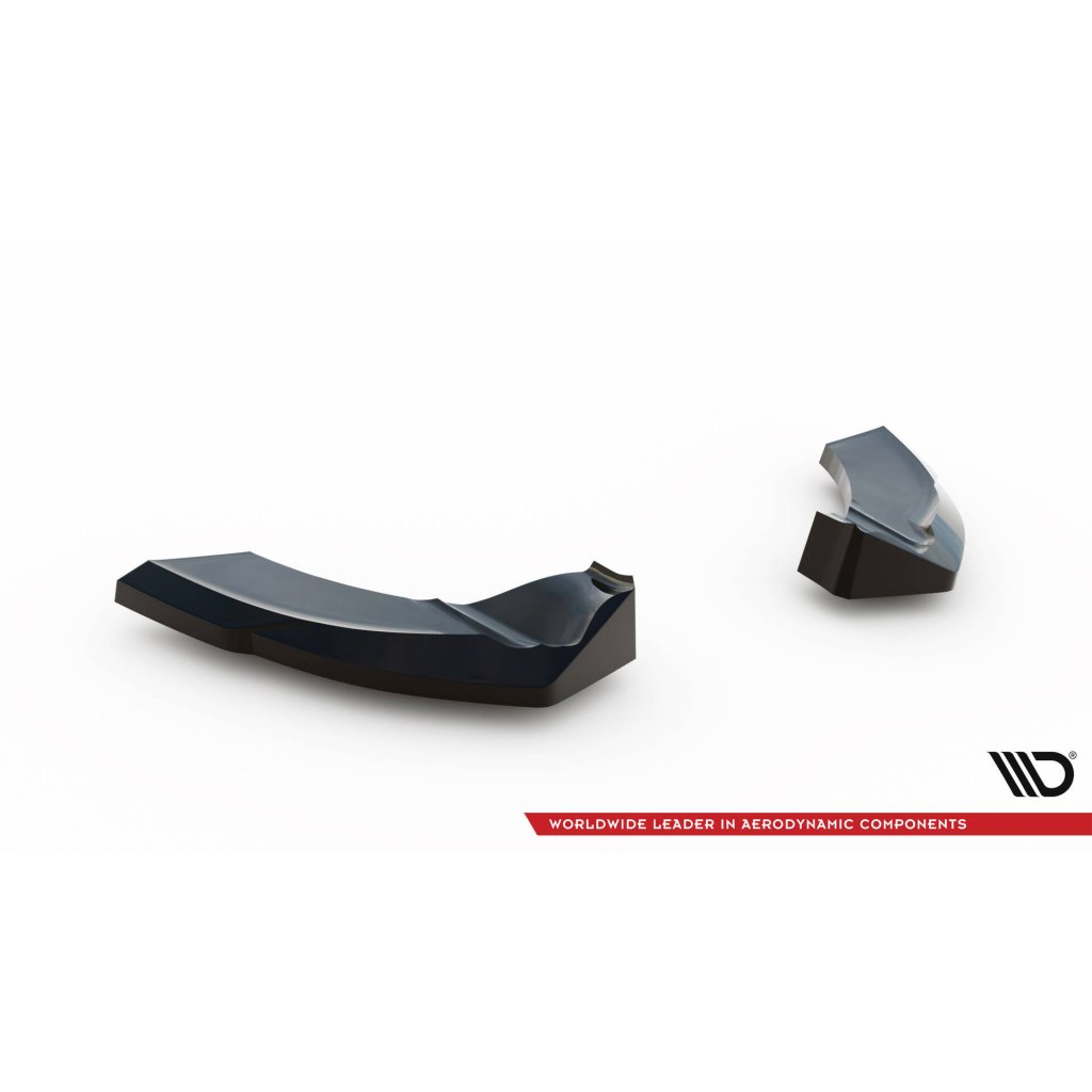 Maxton Design boční difuzory pod zadní nárazník pro Hyundai Veloster N Mk2, černý lesklý plast ABS