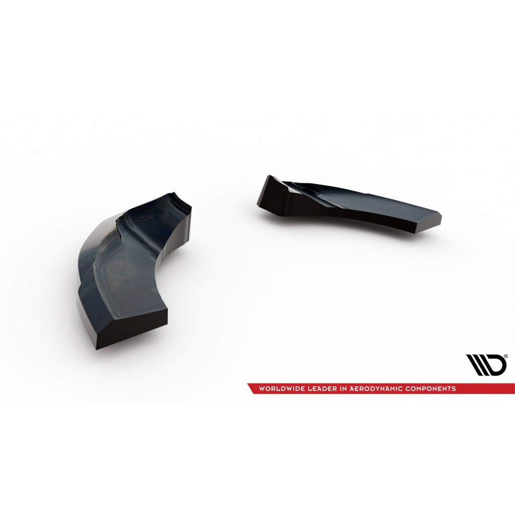 Maxton Design boční difuzory pod zadní nárazník pro Hyundai Veloster N Mk2, černý lesklý plast ABS