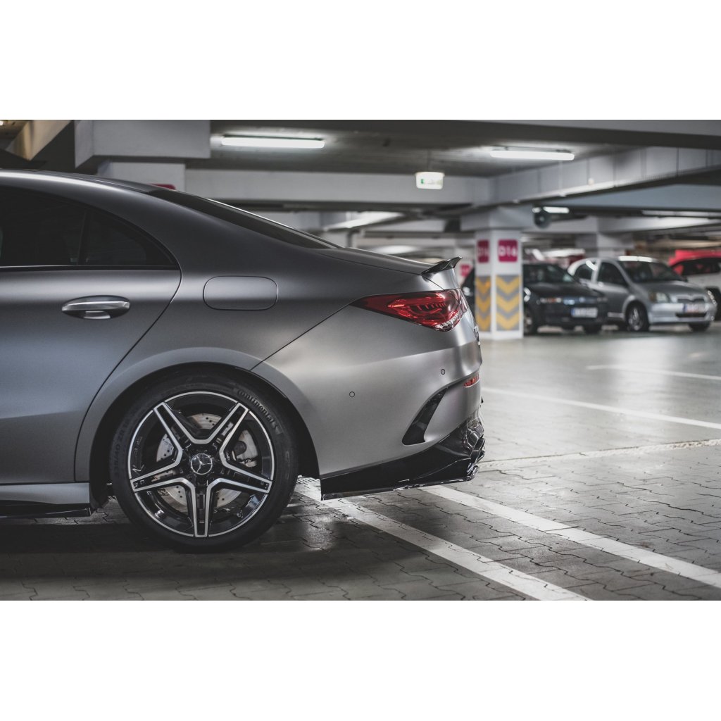 Maxton Design boční difuzory pod zadní nárazník pro Mercedes CLA C118/AMG 35, carbon-Look