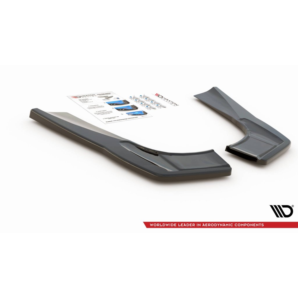 Maxton Design boční difuzory pod zadní nárazník pro Mercedes CLA C118/AMG 35, carbon-Look