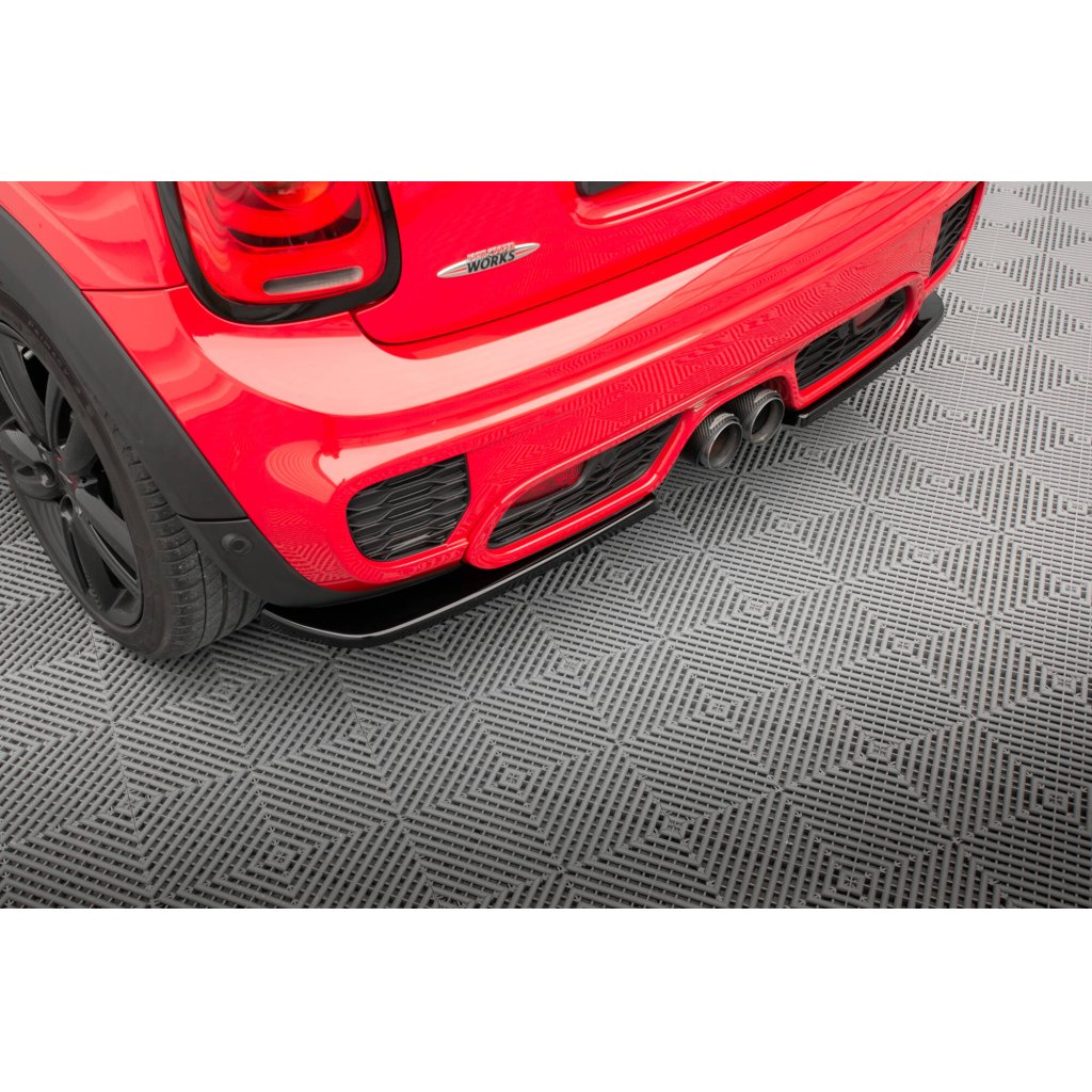 Maxton Design boční difuzory pod zadní nárazník pro Mini Cooper F56 JCW, černý lesklý plast ABS