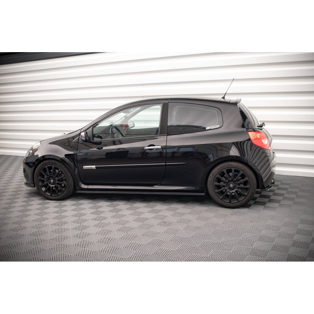 Maxton Design boční difuzory pod zadní nárazník pro Renault Clio RS Mk3, černý lesklý plast ABS