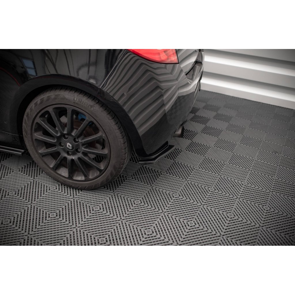 Maxton Design boční difuzory pod zadní nárazník pro Renault Clio RS Mk3, černý lesklý plast ABS