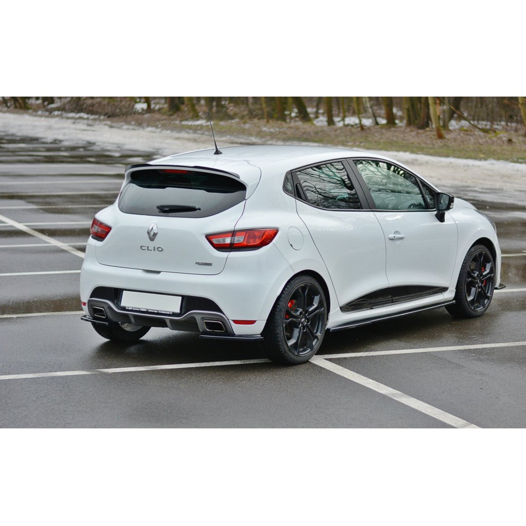 Maxton Design boční difuzory pod zadní nárazník pro Renault Clio RS Mk4, černý lesklý plast ABS