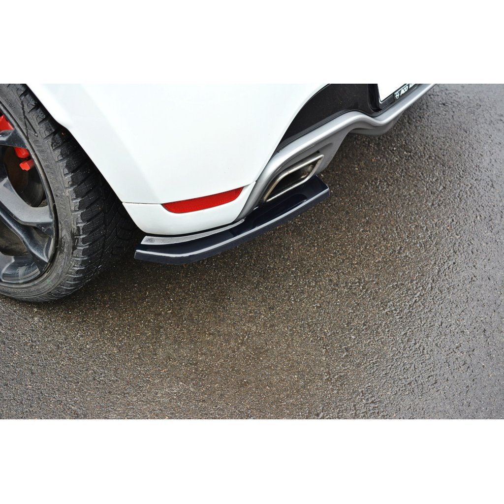 Maxton Design boční difuzory pod zadní nárazník pro Renault Clio RS Mk4, černý lesklý plast ABS
