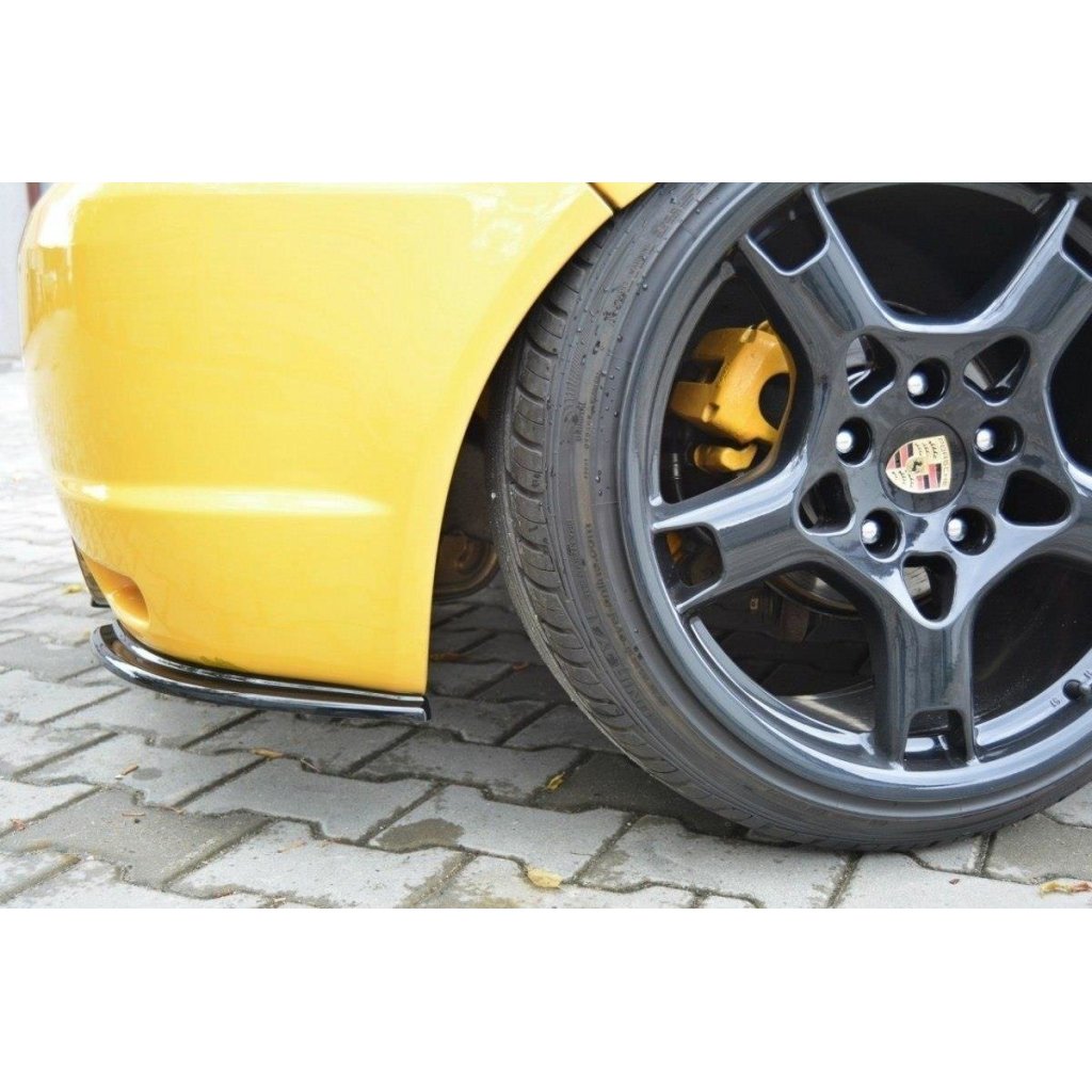 Maxton Design boční difuzory pod zadní nárazník pro Volkswagen Golf R Mk4, černý lesklý plast ABS