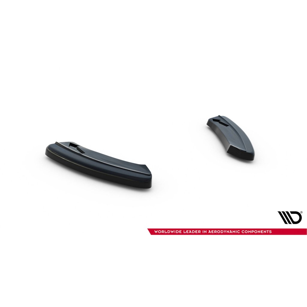 Maxton Design boční difuzory pod zadní nárazník pro Volkswagen Golf R Mk7 Facelift, černý lesklý plast ABS, Hatchback / Variant